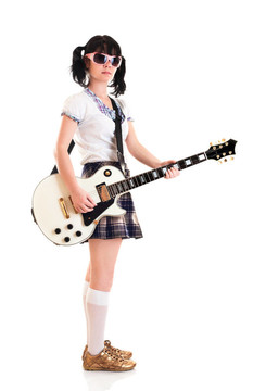 帶著吉他的女孩