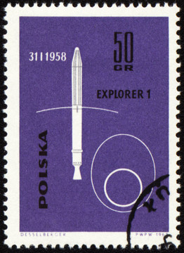 美國(guó)的宇宙飛船- 1對(duì)郵票