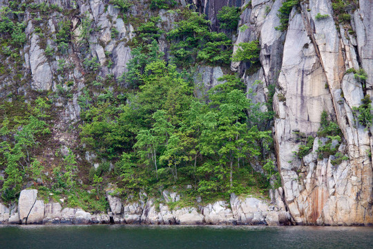 lysefjorden峽灣墻在挪威