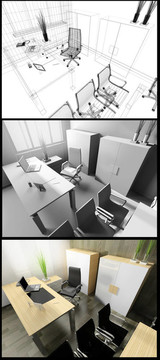 現(xiàn)代辦公室內(nèi)部