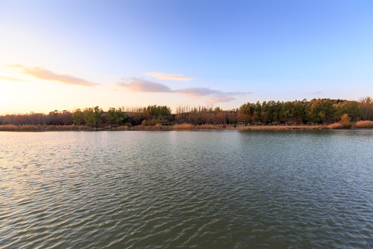 北京奧森公園人造濕地人工湖