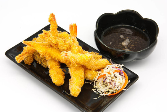 Fried Shrimps與蔬菜