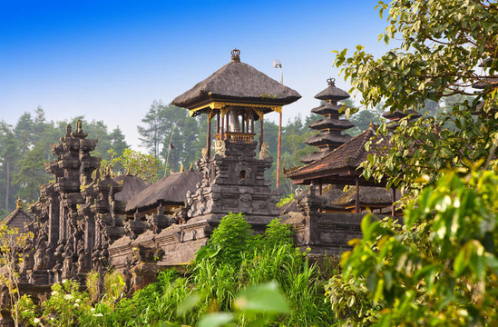 最大的寺廟群；所有寺廟的母親。巴厘；印度尼西亞。興建。