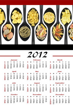 面食日歷2012