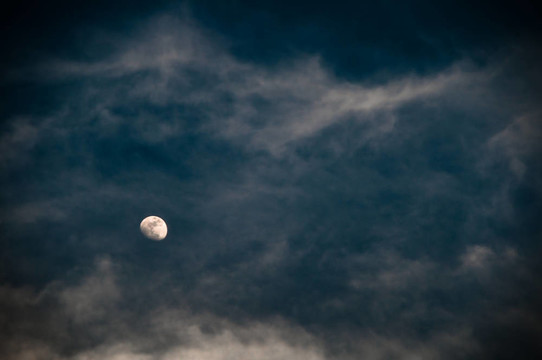 Moon對(duì)抗戲劇性的多云天空