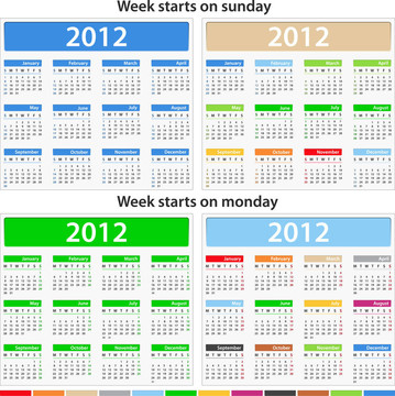2012日歷