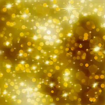 閃亮的金色圣誕背景。EPS 8