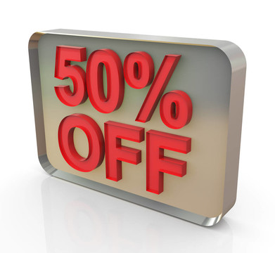 促銷文本50%關(guān)閉
