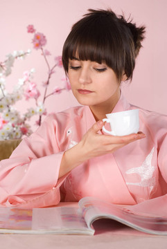 粉紅色的女孩