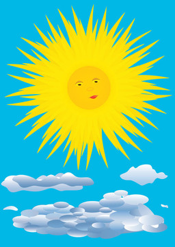 太陽。