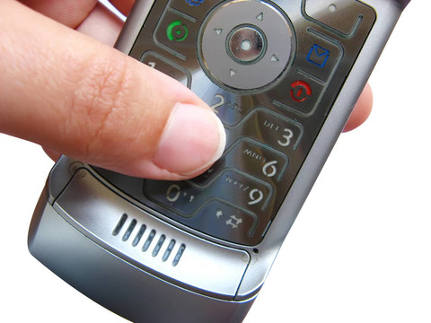 Finger用移動電話打電話