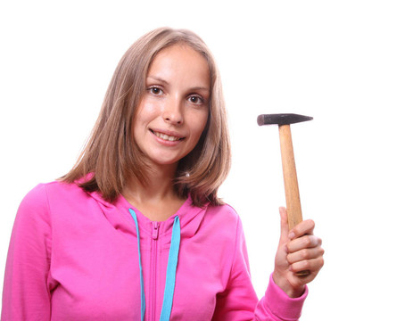 女人用錘