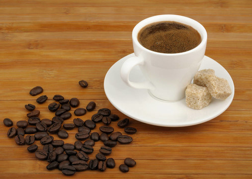 咖啡；甘蔗和咖啡豆