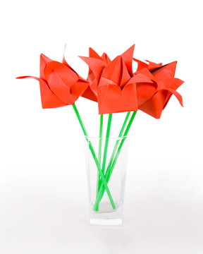origamis。郁金香.