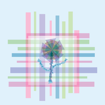 無縫背景與抽象花