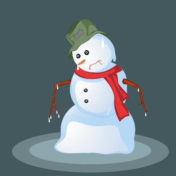 融化的雪人