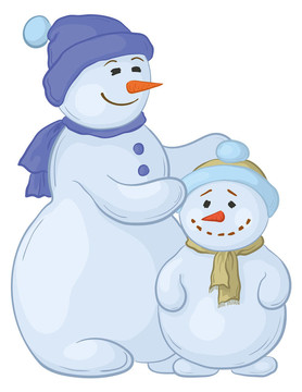 snowmens母親和兒子