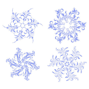向量的雪花。