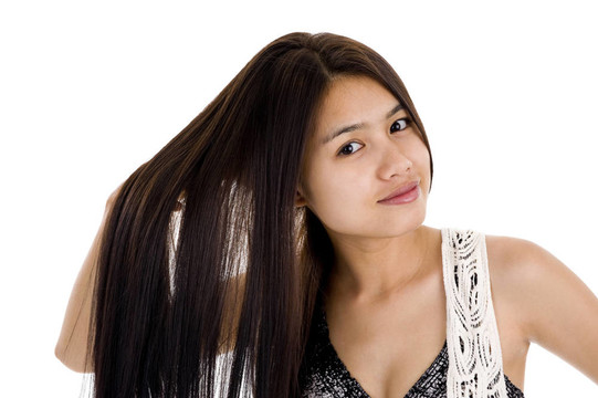 長(zhǎng)發(fā)美麗的女人