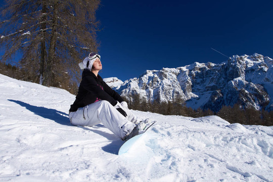 Dolomites女滑雪