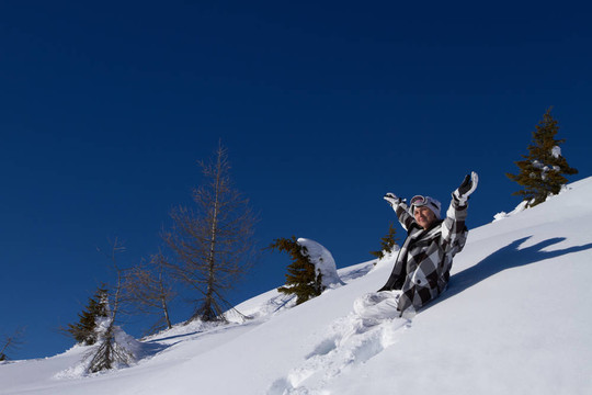 Dolomites女滑雪