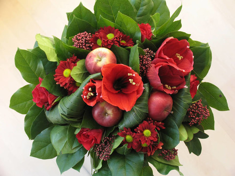 紅色花束