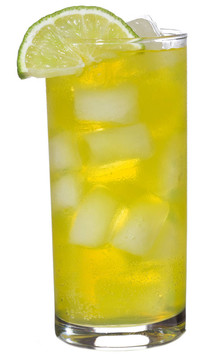 有石灰和冰的雞尾酒