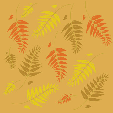秋季背景插畫