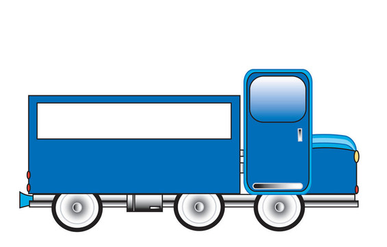 藍色卡車