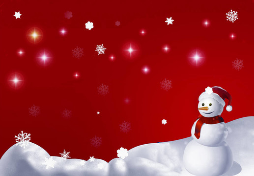 冬天的雪人