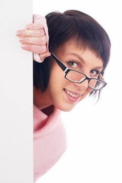 女人在白板