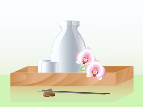 日本清酒兩杯一瓶