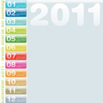 豐富多彩的日歷2011