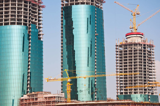 巴林正在建設的建筑物。