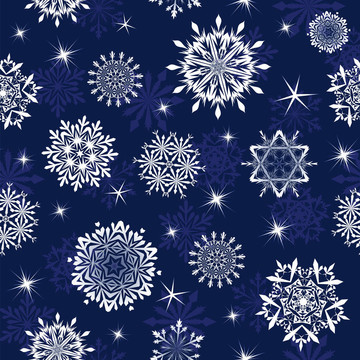 無縫的雪花背景