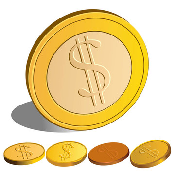 貨幣美元向量集