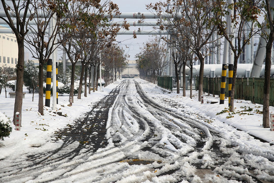 積雪道路