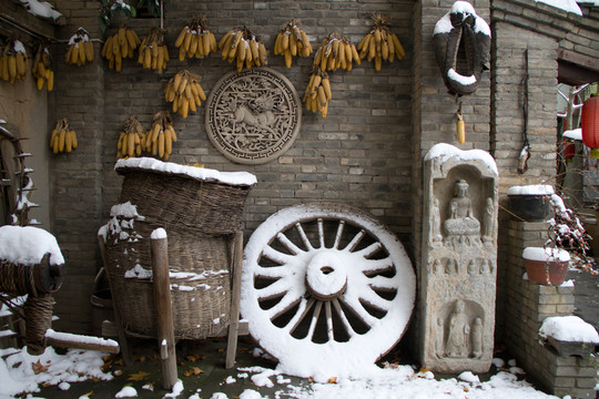 西安薦福寺雪景
