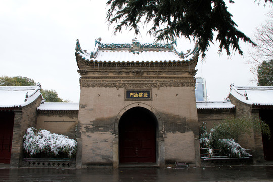 薦福寺 西安小雁塔雪景