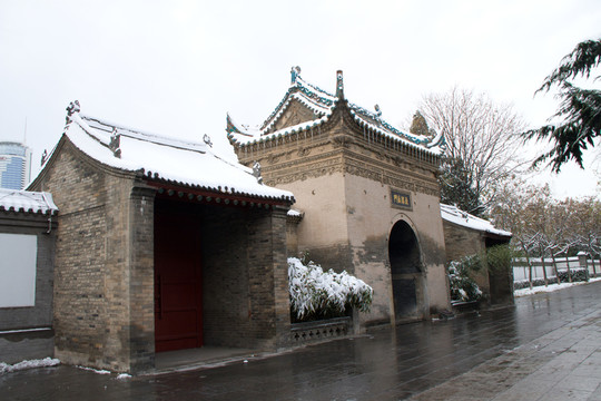 薦福寺 西安小雁塔雪景