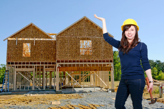 女建筑工