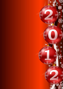 今年內(nèi)2012背景與圣誕球