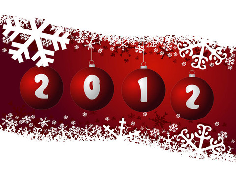 今年內(nèi)2012背景與圣誕球