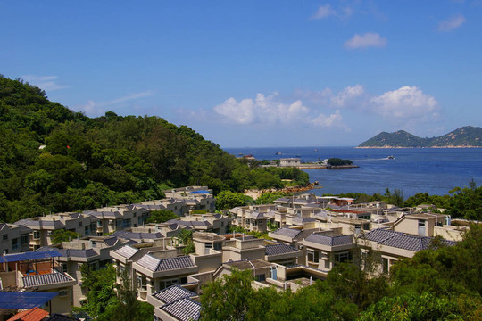 從山頂看Cheung Chau海；香港