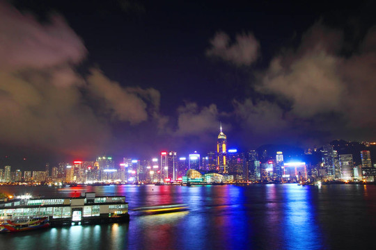 香港海港夜景