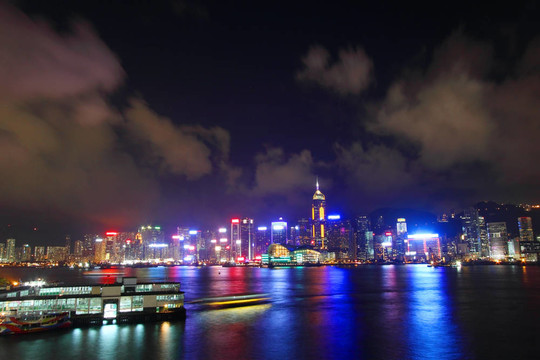 香港海港夜景