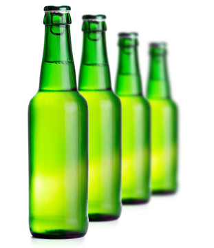 綠色的啤酒瓶