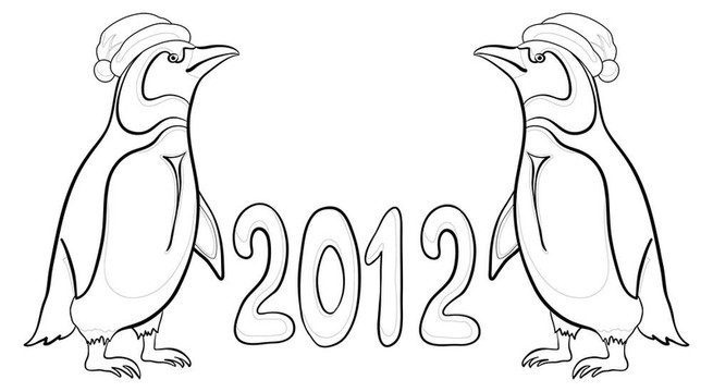 2012帝企鵝；輪廓