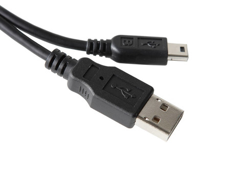 黑色的USB電纜