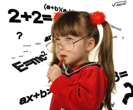 女孩與數(shù)學(xué)公式